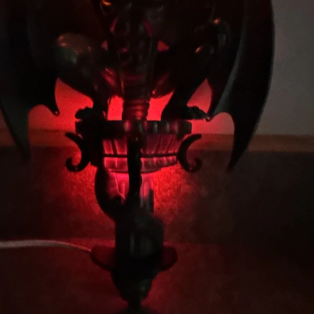 VINTAGE 1996 Trendmasters HallowScream Flickering Gargoyle Light Sconce w/Bulbs